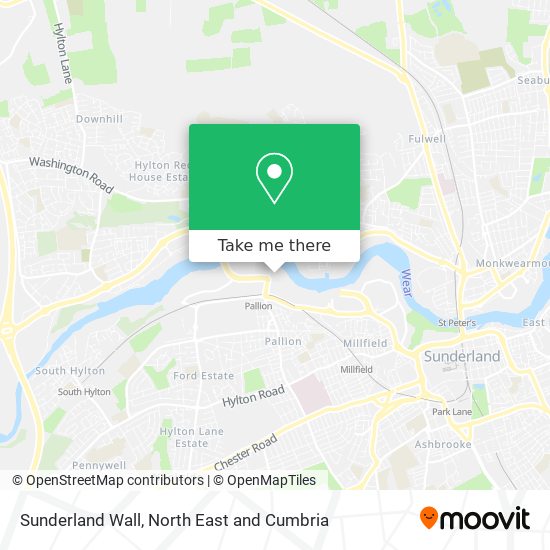 Sunderland Wall map