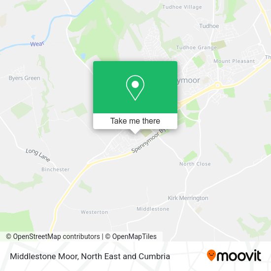 Middlestone Moor map