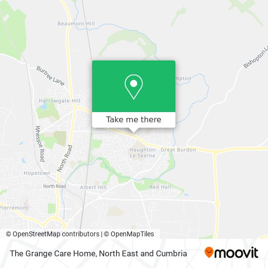 The Grange Care Home map