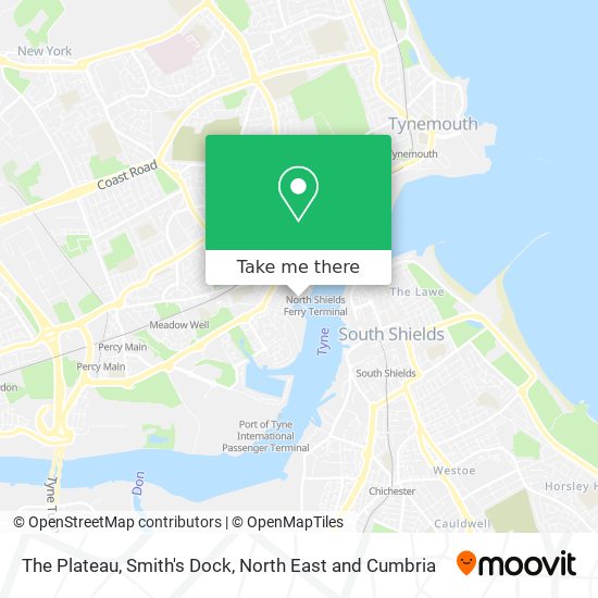 The Plateau, Smith's Dock map