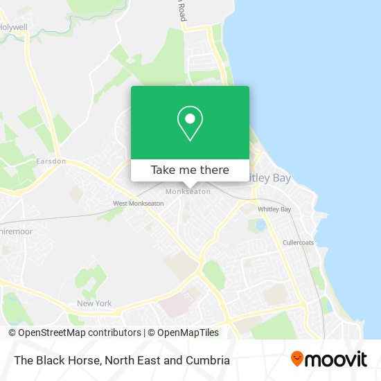 The Black Horse map