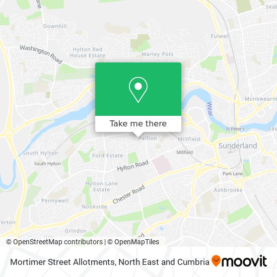 Mortimer Street Allotments map