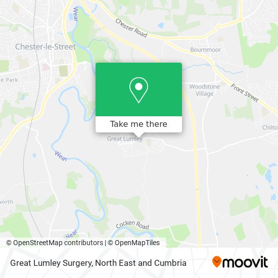 Great Lumley Surgery map