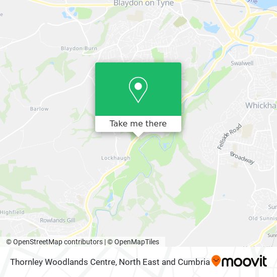 Thornley Woodlands Centre map