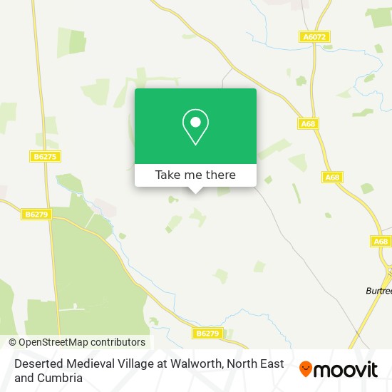 Deserted Medieval Village at Walworth map