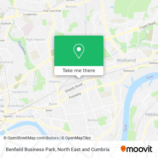 Benfield Business Park map