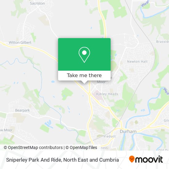 Sniperley Park And Ride map