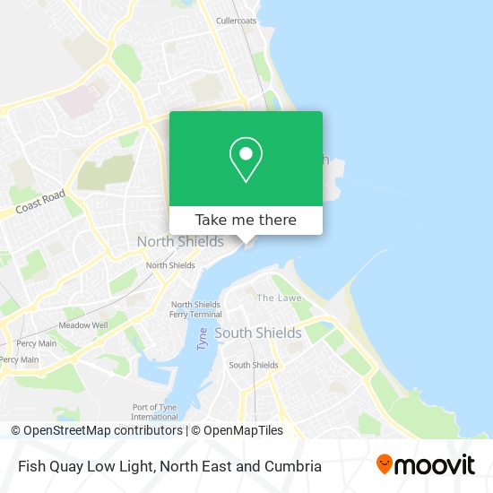 Fish Quay Low Light map