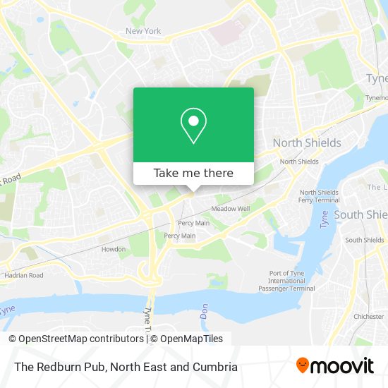 The Redburn Pub map