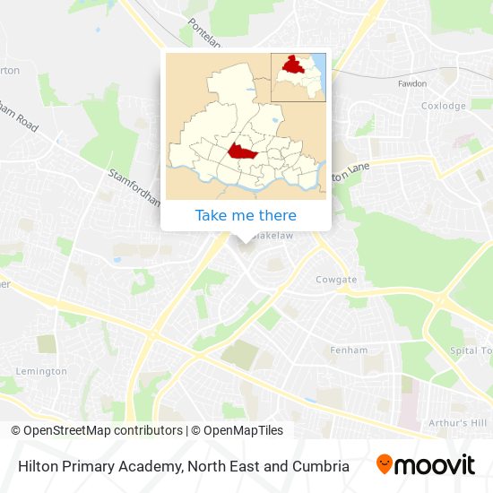 Hilton Primary Academy map