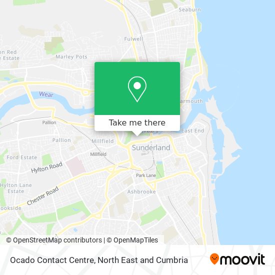 Ocado Contact Centre map