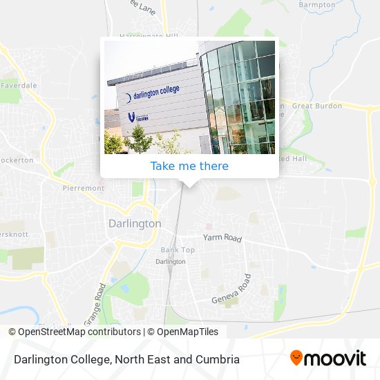 Darlington College map