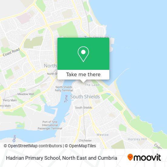 Hadrian Primary School map