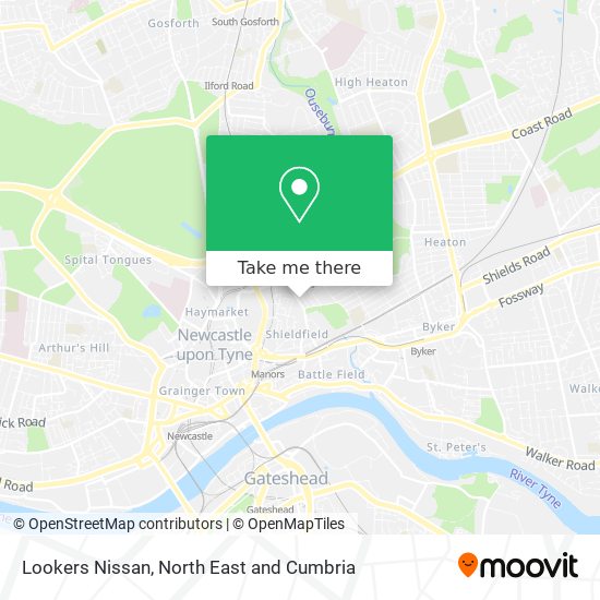 Lookers Nissan map