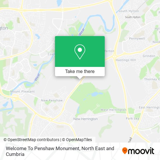 Welcome To Penshaw Monument map
