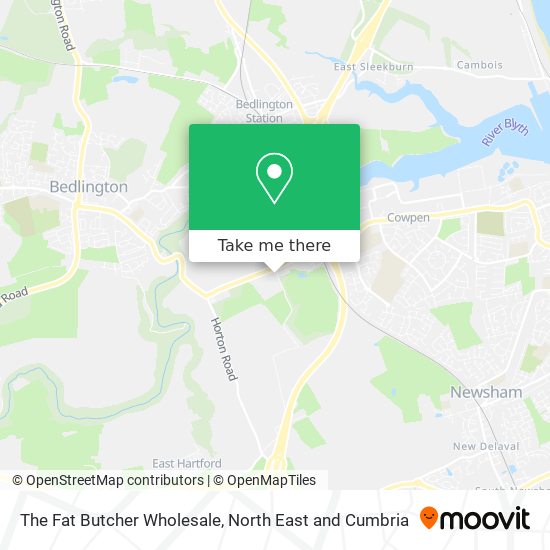The Fat Butcher Wholesale map