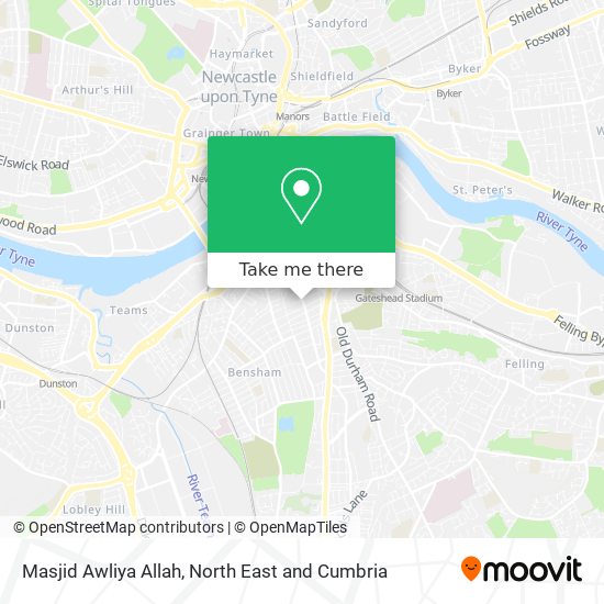 Masjid Awliya Allah map