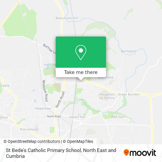 St Bede's Catholic Primary School map