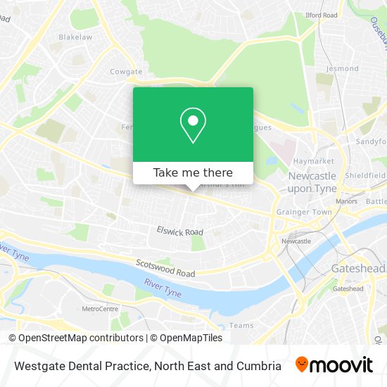 Westgate Dental Practice map