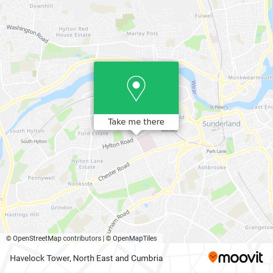 Havelock Tower map