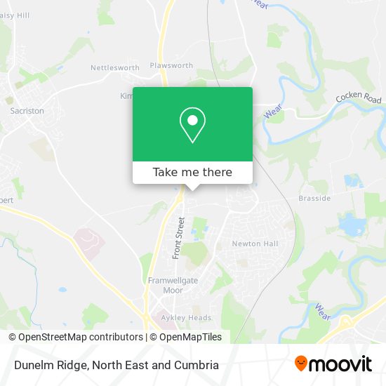 Dunelm Ridge map