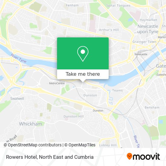 Rowers Hotel map