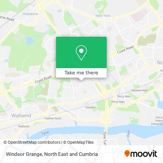 Windsor Grange map