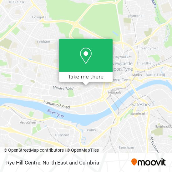 Rye Hill Centre map