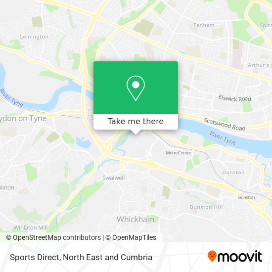 Sports Direct map