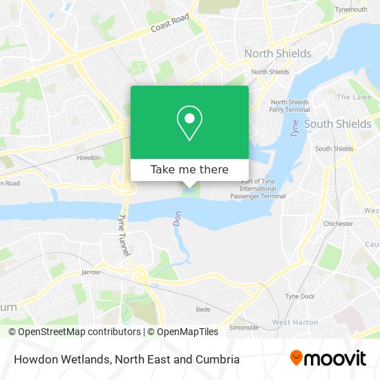 Howdon Wetlands map