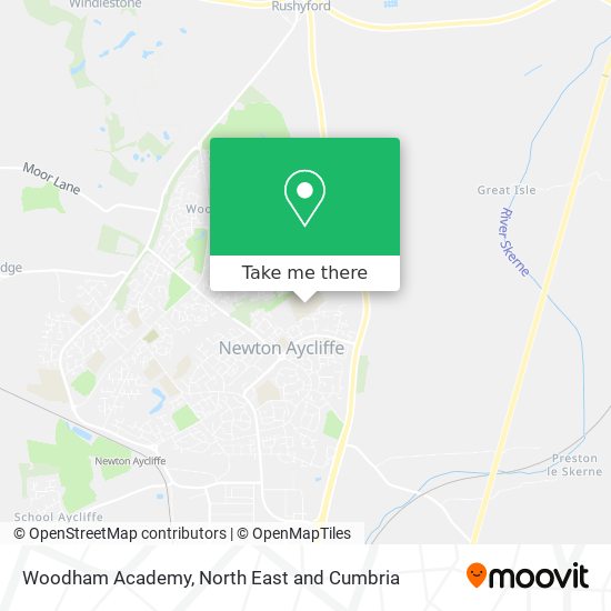 Woodham Academy map