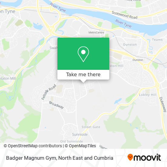 Badger Magnum Gym map