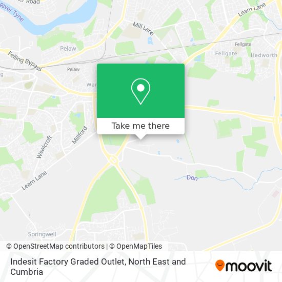 Indesit Factory Graded Outlet map