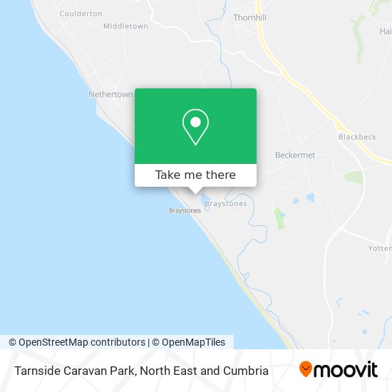 Tarnside Caravan Park map