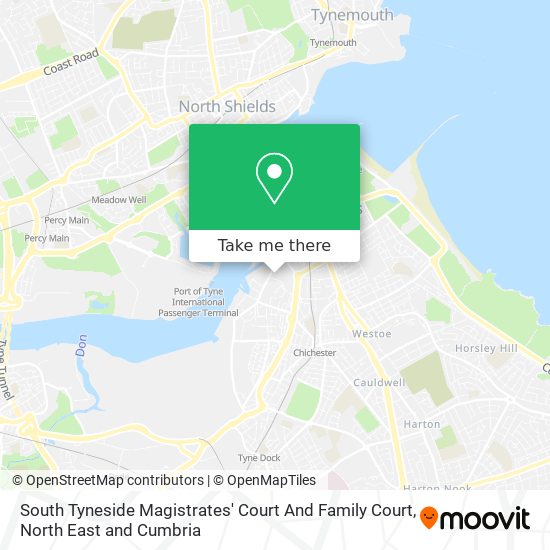 South Tyneside Magistrates' Court And Family Court map