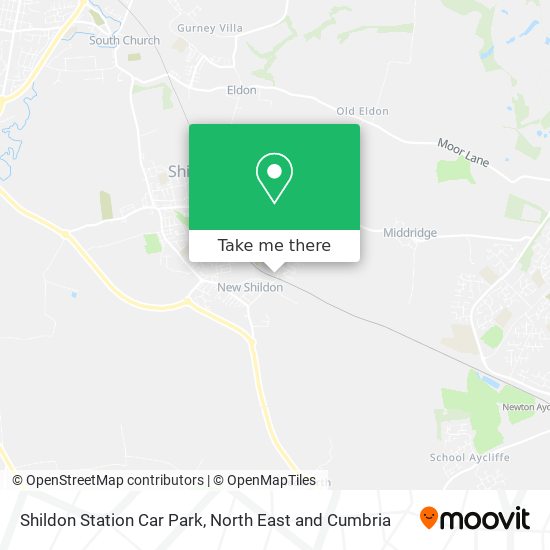 Shildon Station Car Park map