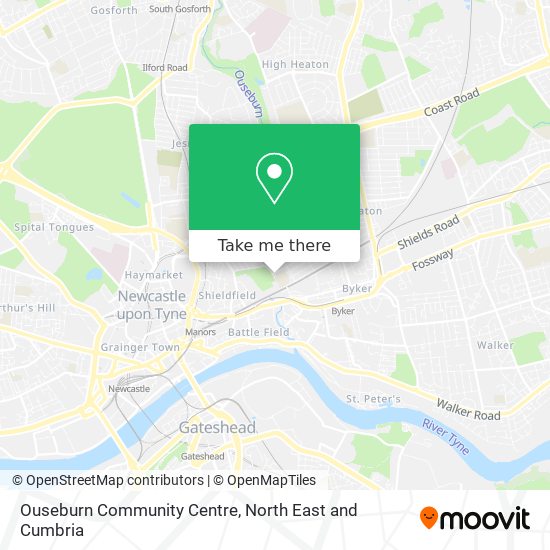Ouseburn Community Centre map