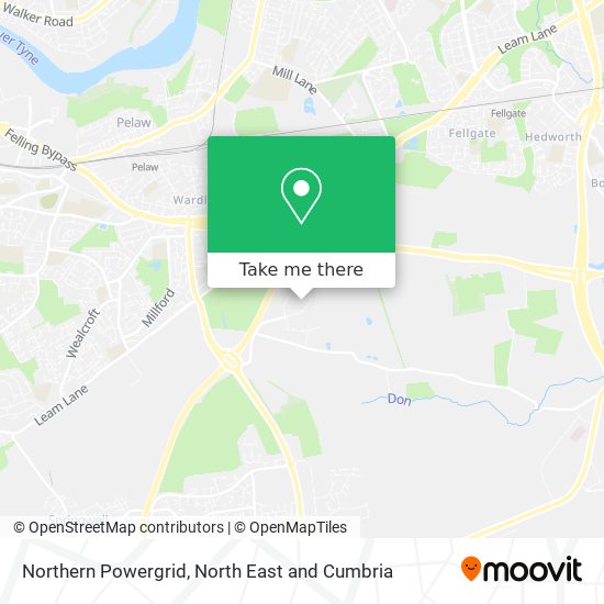 Northern Powergrid map