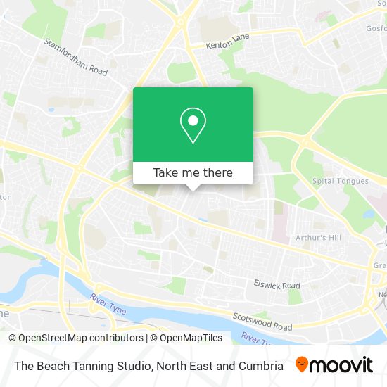 The Beach Tanning Studio map