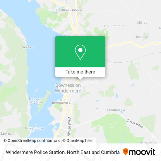 Windermere Police Station map