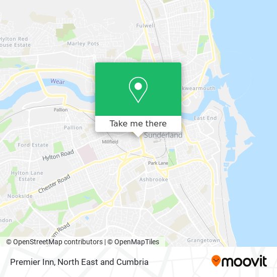 Premier Inn map