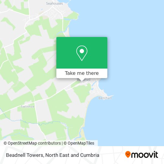 Beadnell Towers map