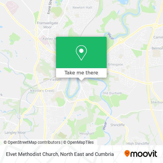 Elvet Methodist Church map