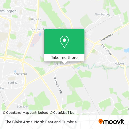 The Blake Arms map