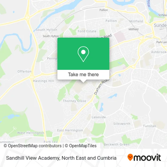 Sandhill View Academy map