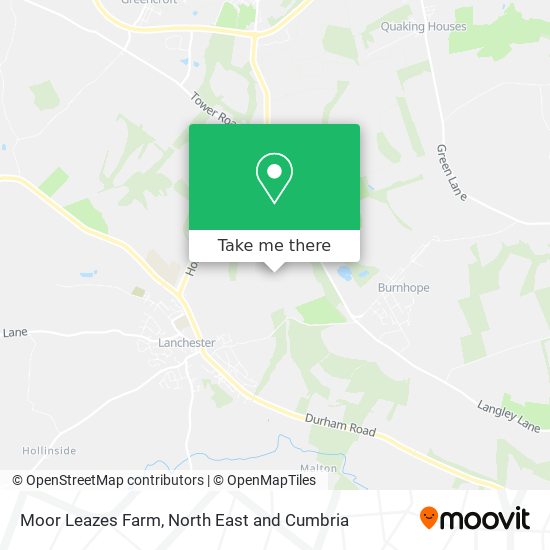 Moor Leazes Farm map