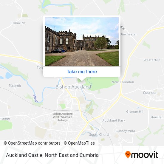 Auckland Castle map
