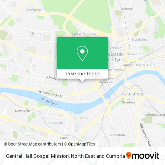 Central Hall Gospel Mission map