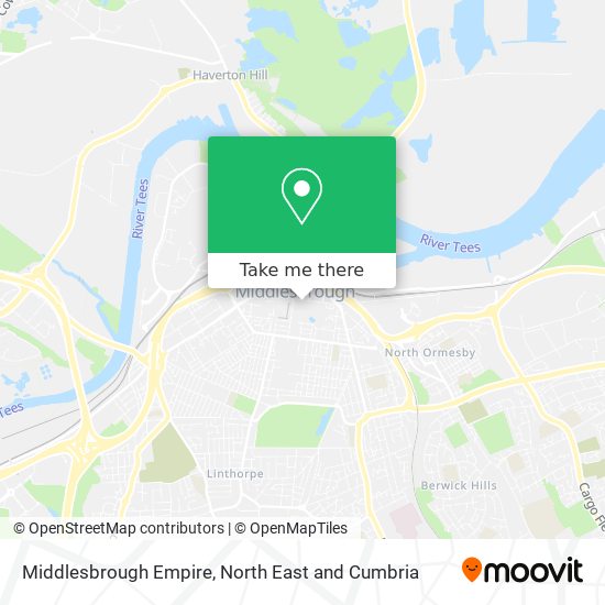Middlesbrough Empire map
