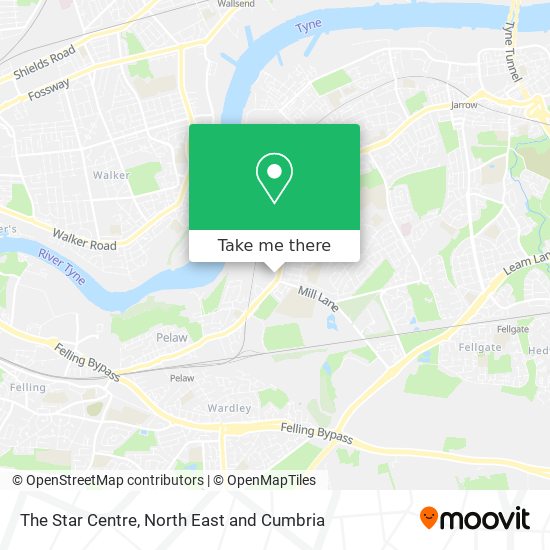 The Star Centre map